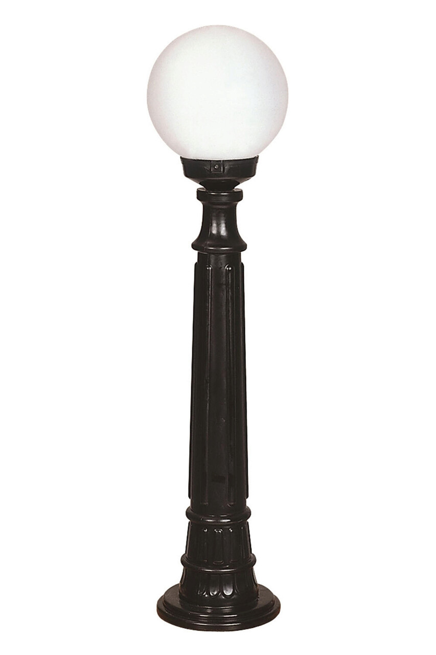 Lampadar de exterior, Opviq, 685AVN1152, Alb/Negru - imagine 4